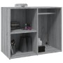 Mueble vestidor madera contrachapada gris Sonoma 80x40x65 cm de vidaXL, Taquillas y armarios de almacenamiento - Ref: Foro24-...