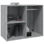 Mueble vestidor madera contrachapada gris Sonoma 80x40x65 cm de vidaXL, Taquillas y armarios de almacenamiento - Ref: Foro24-...