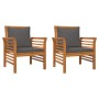 3-piece garden furniture set with acacia wood cushions by vidaXL, Garden sets - Ref: Foro24-3120462, Price: 304,91 €, Discoun...