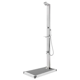 Garden shower with gray base 225 cm stainless steel by vidaXL, Pool and spa accessories - Ref: Foro24-3070782, Price: 272,65 ...