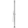 Gartendusche mit grauem Sockel 225 cm Edelstahl von vidaXL, Pool- und Spa-Zubehör - Ref: Foro24-3070782, Preis: 272,37 €, Rab...