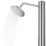 Ducha de jardín con base gris 220 cm acero inoxidable de vidaXL, Accesorios para piscinas y spa - Ref: Foro24-3070783, Precio...