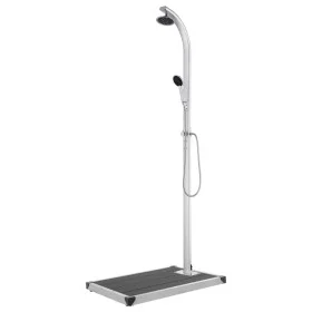 Garden shower with gray base 220 cm aluminum by vidaXL, Pool and spa accessories - Ref: Foro24-3070786, Price: 263,34 €, Disc...