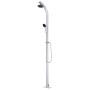 Gartendusche mit grauem Sockel 220 cm aus Aluminium von vidaXL, Pool- und Spa-Zubehör - Ref: Foro24-3070786, Preis: 267,77 €,...