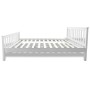 Cama con colchón de madera de pino maciza 140x200 cm
