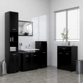 4-piece black bathroom furniture set by vidaXL, Bathroom furniture - Ref: Foro24-3071712, Price: 232,68 €, Discount: %