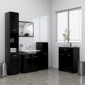 4-piece black bathroom furniture set by vidaXL, Bathroom furniture - Ref: Foro24-3071712, Price: 226,17 €, Discount: %