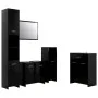 4-piece black bathroom furniture set by vidaXL, Bathroom furniture - Ref: Foro24-3071712, Price: 226,17 €, Discount: %