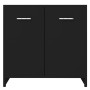 Juego de muebles de baño 4 piezas negro