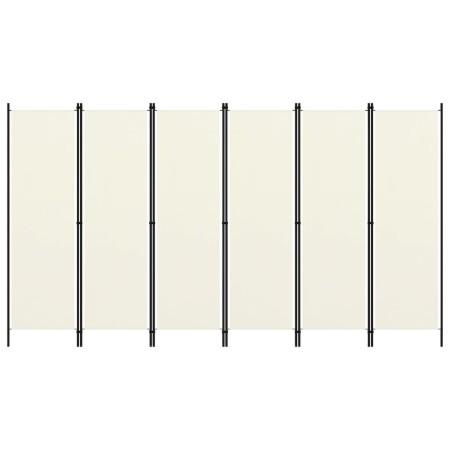 Trennwand mit 6 Paneelen weiß 300x180 cm von vidaXL, Raumteiler - Ref: Foro24-320727, Preis: 41,13 €, Rabatt: %