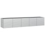 Arriate de acero galvanizado plateado 400x80x77 cm de vidaXL, Maceteros y jardineras - Ref: Foro24-316900, Precio: 126,84 €, ...
