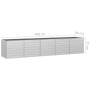Arriate de acero galvanizado plateado 400x80x77 cm de vidaXL, Maceteros y jardineras - Ref: Foro24-316900, Precio: 126,84 €, ...