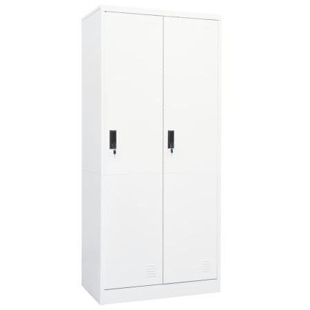 Armario de acero blanco 80x50x180 cm