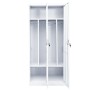Armario de acero blanco 80x50x180 cm