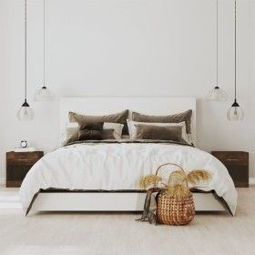 Bedside tables 2 units with smoked oak drawer by vidaXL, Nightstands - Ref: Foro24-342586, Price: 58,26 €, Discount: %