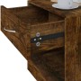 Nachttische 2 Stück mit Schublade in Raucheiche von vidaXL, Nachttische - Ref: Foro24-342586, Preis: 58,26 €, Rabatt: %