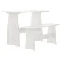 Garden furniture set 3 pieces solid white pine wood by vidaXL, Furniture sets for kitchens and dining rooms - Ref: Foro24-309...