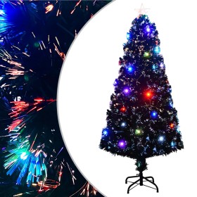 Árbol de Navidad artificial con soporte/LED 150 cm fibra óptica