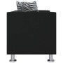 Conjunto de sofás de 2 y 3 plazas de cuero artificial negro