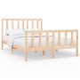 Solid pine wood bed frame 140x200 cm by vidaXL, Beds and slatted bases - Ref: Foro24-3106703, Price: 126,32 €, Discount: %