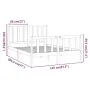 Solid pine wood bed frame 140x200 cm by vidaXL, Beds and slatted bases - Ref: Foro24-3106703, Price: 124,84 €, Discount: %