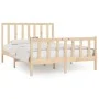 Bettgestell aus Massivholz 140x200 cm von vidaXL, Betten und Lattenroste - Ref: Foro24-3106833, Preis: 121,41 €, Rabatt: %