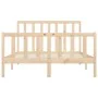 Bettgestell aus Massivholz 140x200 cm von vidaXL, Betten und Lattenroste - Ref: Foro24-3106833, Preis: 121,41 €, Rabatt: %
