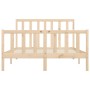 Solid wood bed frame 140x200 cm by vidaXL, Beds and slatted bases - Ref: Foro24-3106833, Price: 122,88 €, Discount: %