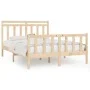 Solid pine wood bed frame 140x200 cm by vidaXL, Beds and slatted bases - Ref: Foro24-3107028, Price: 125,34 €, Discount: %