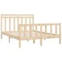 Solid pine wood bed frame 140x200 cm by vidaXL, Beds and slatted bases - Ref: Foro24-3107028, Price: 125,34 €, Discount: %