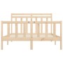Estructura de cama de madera maciza de pino 140x200 cm de vidaXL, Camas y somieres - Ref: Foro24-3107028, Precio: 126,86 €, D...