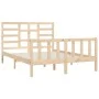 Estructura de cama de madera maciza de pino 140x200 cm de vidaXL, Camas y somieres - Ref: Foro24-3107613, Precio: 124,57 €, D...