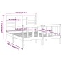 Estructura de cama de madera maciza de pino 140x200 cm de vidaXL, Camas y somieres - Ref: Foro24-3107613, Precio: 126,12 €, D...