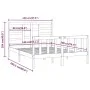 Estructura de cama de madera maciza de pino 140x200 cm de vidaXL, Camas y somieres - Ref: Foro24-3107613, Precio: 124,57 €, D...