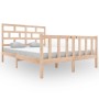 Estructura de cama de madera maciza de pino 140x200 cm de vidaXL, Camas y somieres - Ref: Foro24-3101348, Precio: 133,05 €, D...