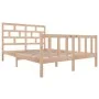 Solid pine wood bed frame 140x200 cm by vidaXL, Beds and slatted bases - Ref: Foro24-3101348, Price: 130,73 €, Discount: %