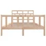 Solid pine wood bed frame 140x200 cm by vidaXL, Beds and slatted bases - Ref: Foro24-3101348, Price: 130,73 €, Discount: %
