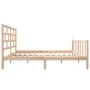 Bettgestell aus massivem Kiefernholz, 140 x 200 cm von vidaXL, Betten und Lattenroste - Ref: Foro24-3101348, Preis: 130,73 €,...