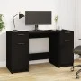 Schwarzer Sperrholzschreibtisch mit Beistellschrank von vidaXL, Schreibtische - Ref: Foro24-3115909, Preis: 189,55 €, Rabatt: %