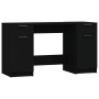 Escritorio con armario lateral madera contrachapada negro de vidaXL, Escritorios - Ref: Foro24-3115909, Precio: 201,20 €, Des...