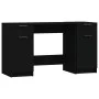 Schwarzer Sperrholzschreibtisch mit Beistellschrank von vidaXL, Schreibtische - Ref: Foro24-3115909, Preis: 189,55 €, Rabatt: %