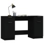 Escritorio con armario lateral madera contrachapada negro de vidaXL, Escritorios - Ref: Foro24-3115909, Precio: 201,20 €, Des...