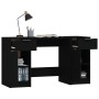 Escritorio con armario lateral madera contrachapada negro de vidaXL, Escritorios - Ref: Foro24-3115909, Precio: 201,20 €, Des...