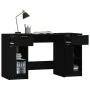 Schwarzer Sperrholzschreibtisch mit Beistellschrank von vidaXL, Schreibtische - Ref: Foro24-3115909, Preis: 189,55 €, Rabatt: %