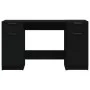 Black plywood desk with side cabinet by vidaXL, Desks - Ref: Foro24-3115909, Price: 194,39 €, Discount: %