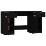 Escritorio con armario lateral madera contrachapada negro de vidaXL, Escritorios - Ref: Foro24-3115909, Precio: 201,20 €, Des...