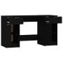 Schwarzer Sperrholzschreibtisch mit Beistellschrank von vidaXL, Schreibtische - Ref: Foro24-3115909, Preis: 189,55 €, Rabatt: %