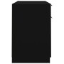 Escritorio con armario lateral madera contrachapada negro de vidaXL, Escritorios - Ref: Foro24-3115909, Precio: 201,20 €, Des...
