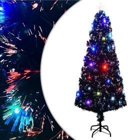 Árbol de Navidad artificial con soporte/LED 240 cm fibra óptica