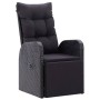 Reclining garden armchairs with cushions 2 pcs black PE rattan by vidaXL, Garden chairs - Ref: Foro24-319544, Price: 336,74 €...